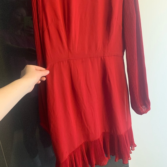 Chelsea28 Red Sleeved Dress - Picture 4 of 4